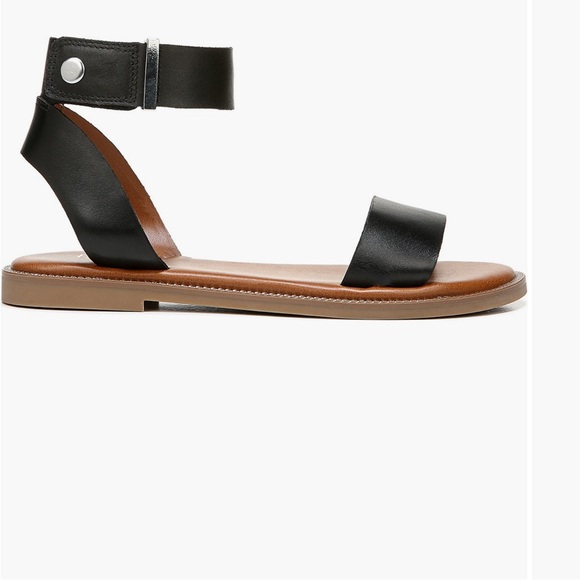 Franco Sarto Black Open Toe Sandal for Women - Picture 3 of 3